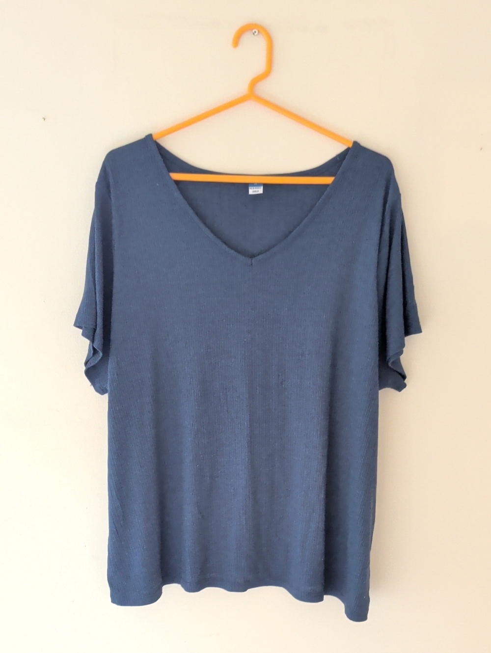 Old navy Ribbed V-Neck Women's Top in Navy Blue